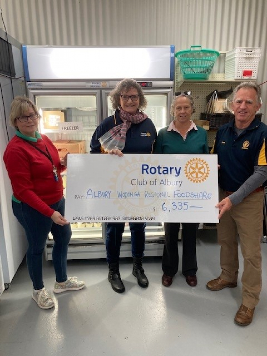 Grant provided by the Rotary Club of Albury